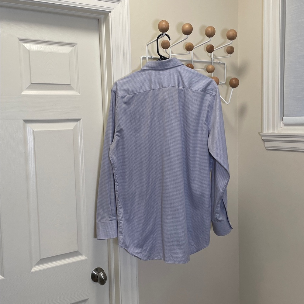 Canali - Button Down Impeccabile Dress Shirt - Blue / White - L - Picture 6 of 12